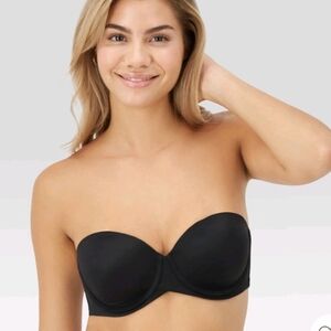 Maidenform Self Expressions Women's Stay Put Detachable Bra SE6990 - Black 36DD